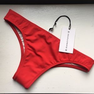 SOLID & STRIPED Olivia bottom in cherry